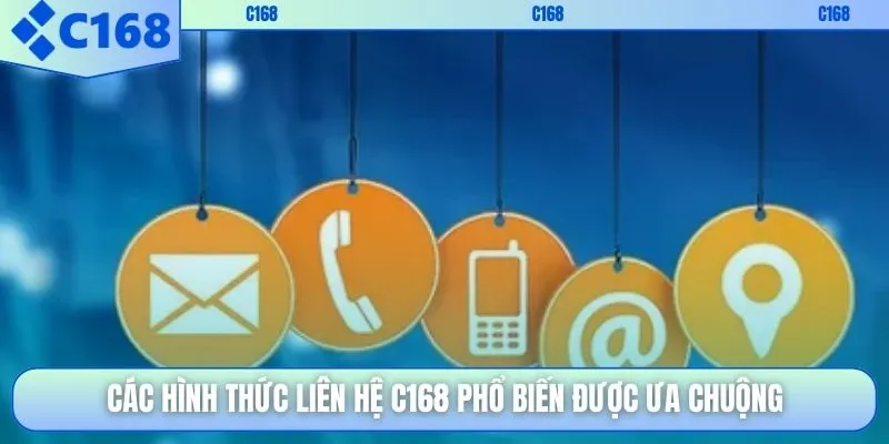 Các hình thức liên hệ C168 phổ biến được ưa chuộng